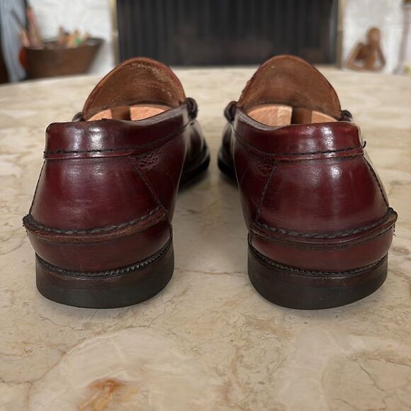Sebago Classic Dan Leather Penny Loafers - Garnet - Picture 8 of 14